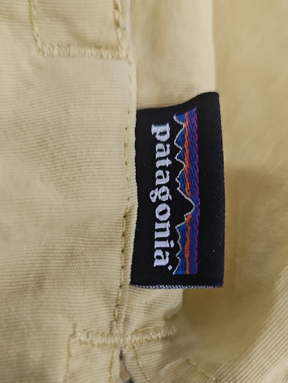 Patagonia Light Yellow Women's Athletic Shorts. Size S - Picture 2 of 4